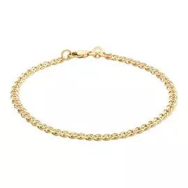 Браслет нонна из желтого золота 585 пробы, размер 17