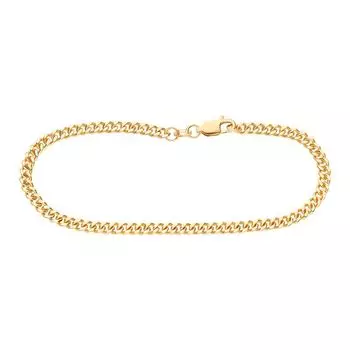 Браслет панцирь из красного золота 585 пробы, размер 17