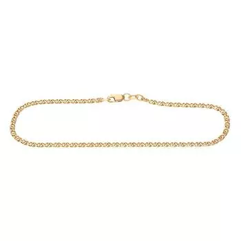 Браслет птичий глаз из красного золота 585 пробы, размер 16