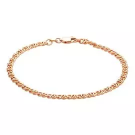 Браслет птичий глаз из красного золота 585 пробы, размер 18