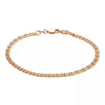 Браслет птичий глаз из красного золота 585 пробы, размер 22