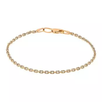 Браслет якорь из красного золота 375 пробы, размер 17