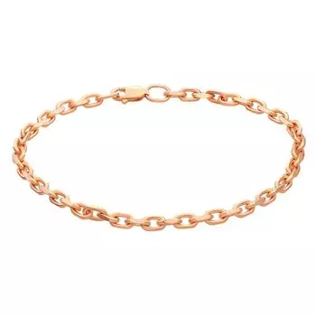 Браслет якорь из красного золота 585 пробы, размер 21