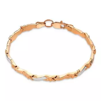 Браслет ролекс из красного золота 585 пробы, размер 18