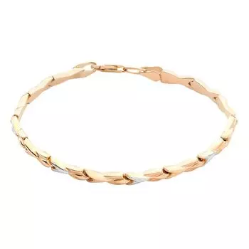 Браслет ролекс из красного золота 585 пробы, размер 20