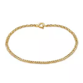 Браслет ромб из красного золота 375 пробы, размер 18