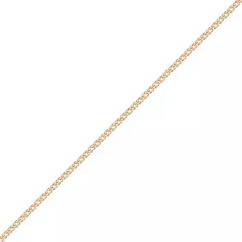 Браслет ромб из красного золота 375 пробы, размер 18