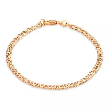 Браслет ромб из красного золота 585 пробы, размер 16