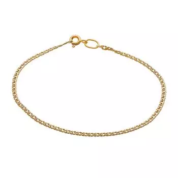 Браслет ромб из красного золота 585 пробы, размер 16