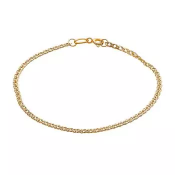 Браслет ромб из красного золота 585 пробы, размер 18