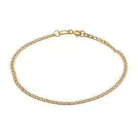 Браслет ромб из красного золота 585 пробы, размер 19