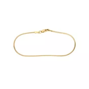 Браслет тондо из красного золота 585 пробы, размер 16