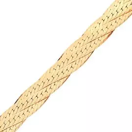 Цепь косичка из красного золота 585 пробы, размер 50