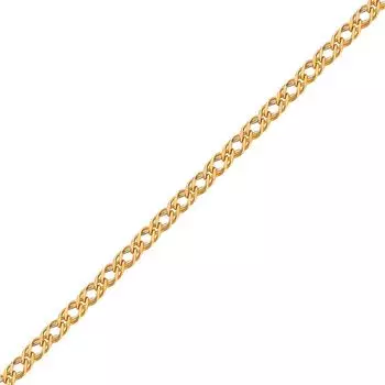 Цепь ромб из красного золота 375 пробы, размер 40