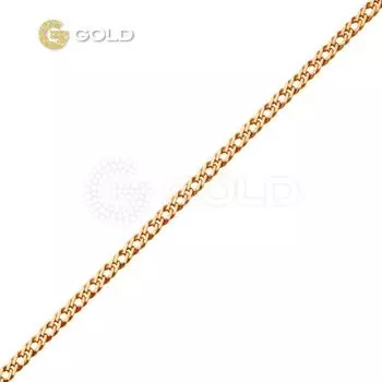 Цепь ромб из красного золота 375 пробы, размер 50