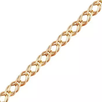 Цепь ромб из красного золота 375 пробы, размер 55