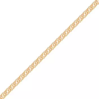 Цепь ромб из красного золота 585 пробы, размер 45