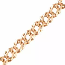 Цепь ромб из желтого золота 585 пробы, размер 55