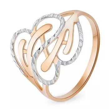 Кольцо из красного золота 375 пробы, размер 18