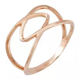 Кольцо из красного золота 375 пробы, размер 18