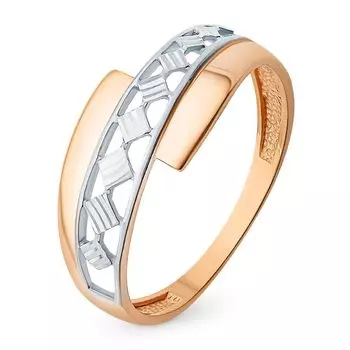 Кольцо из красного золота 375 пробы, размер 19