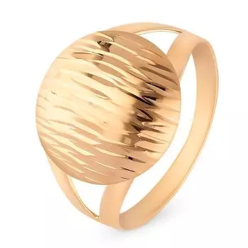 Кольцо из красного золота 585 пробы, размер 16.5