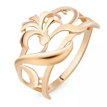 Кольцо из красного золота 585 пробы, размер 17