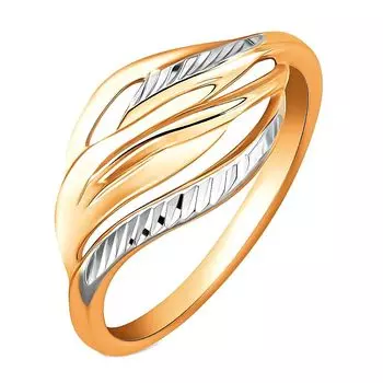 Кольцо из красного золота 585 пробы, размер 17.5