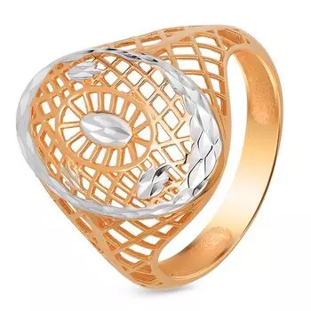 Кольцо из красного золота 585 пробы, размер 18