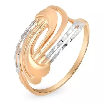 Кольцо из красного золота 585 пробы, размер 18