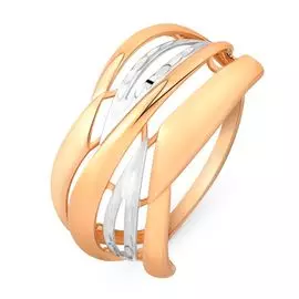 Кольцо из красного золота 585 пробы, размер 18