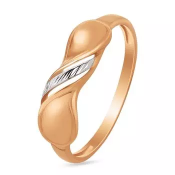 Кольцо из красного золота 585 пробы, размер 18.5