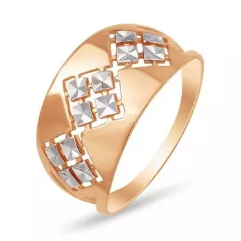 Кольцо из красного золота 585 пробы, размер 19