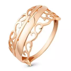 Кольцо из красного золота 585 пробы, размер 19