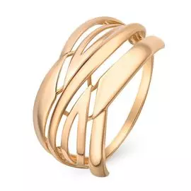 Кольцо из красного золота 585 пробы, размер 19