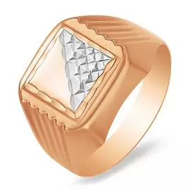 Кольцо из красного золота 585 пробы, размер 22.5