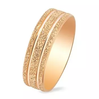 Кольцо обручальное из красного золота 585 пробы, размер 18