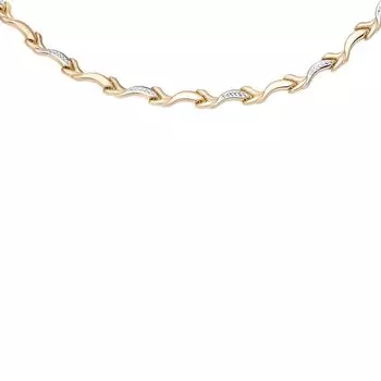 Колье ролекс из красного золота 585 пробы, размер 45