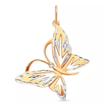 Подвес из красного золота 585 пробы