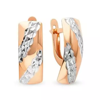 Серьги из красного золота 375 пробы