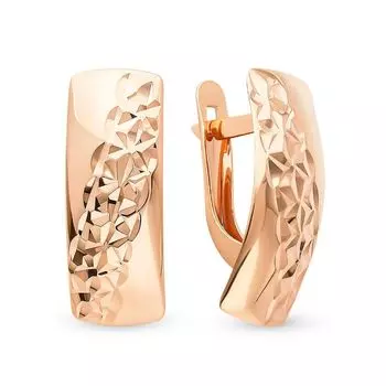 Серьги из красного золота 375 пробы