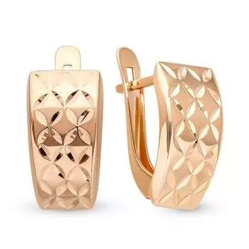 Серьги из красного золота 375 пробы