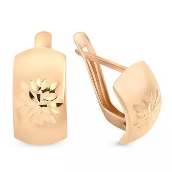 Серьги из красного золота 375 пробы