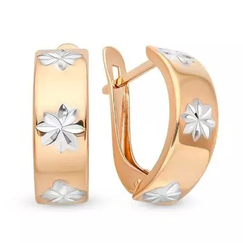 Серьги из красного золота 375 пробы