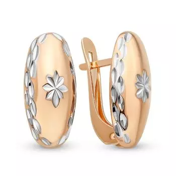 Серьги из красного золота 375 пробы
