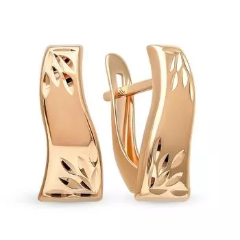Серьги из красного золота 375 пробы