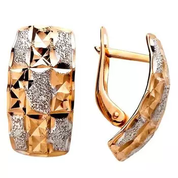 Серьги из красного золота 585 пробы
