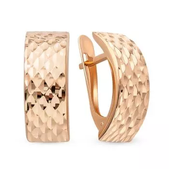 Серьги из красного золота 585 пробы