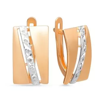 Серьги из красного золота 585 пробы