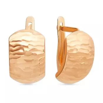 Серьги из красного золота 585 пробы
